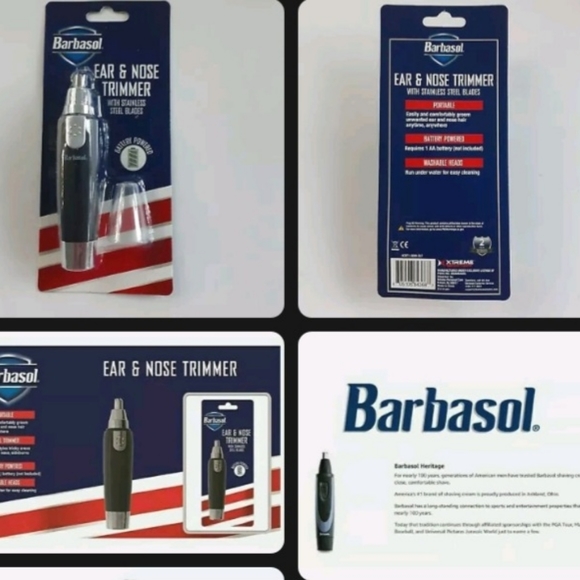 Barbasol Ear & Nose Trimmer w/ Stainless Steel Blades Battery Powered Portable - Picture 6 of 6